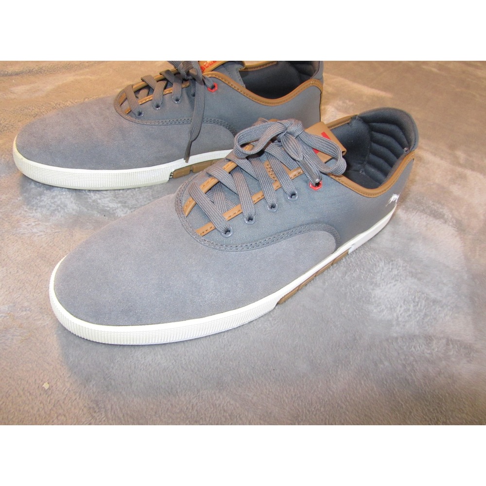 Puma Funist Lo MU Mens Steel Gray Suede Textile Sneakers 305638-02 Size 14